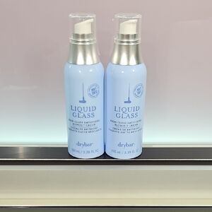 NEW Drybar Liquid Glass High Gloss smoothing blowout cream 3.38 fl oz duo bundle